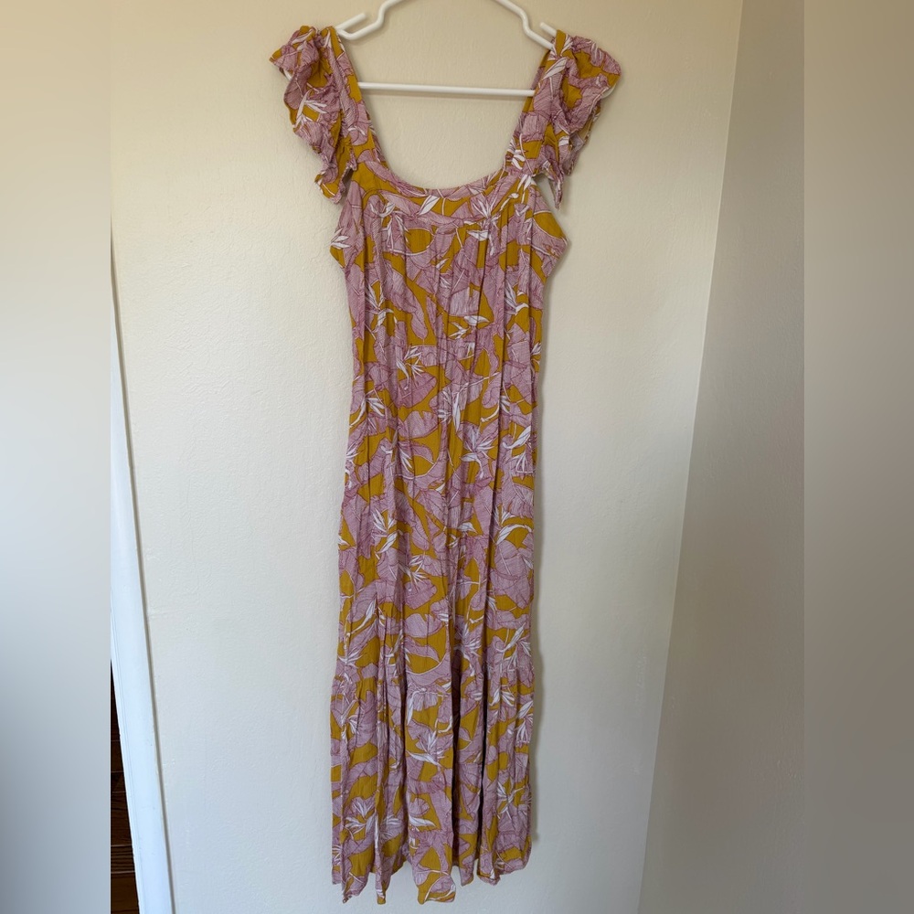 Knox Rose Floral Maxi Dress in Pink and Mustard